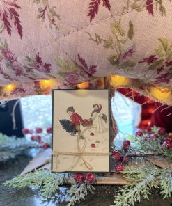 Carte Pailletée Enfant à la Neige | Jolies Trouvailles
