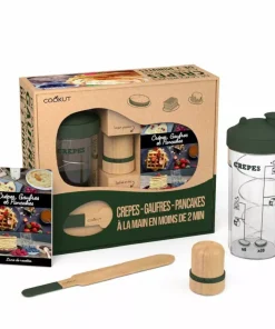 Coffret Shaker Crêpes, Pancakes et Gaufres, Différents Coloris | Cookut