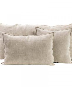 Housse de Coussin Lin Naturel CHENNA, Différentes Tailles | Haomy
