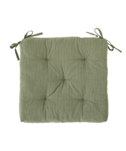 Coussin de chaise rayé jade, Madam Stoltz