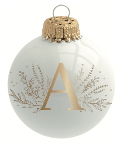 Boule de Noël Alphabet, Différentes lettres | Baubels