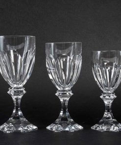 Cristallerie Saint Louis Service De Verres, Complet Pour 12 Personnes, Modèle Chambord