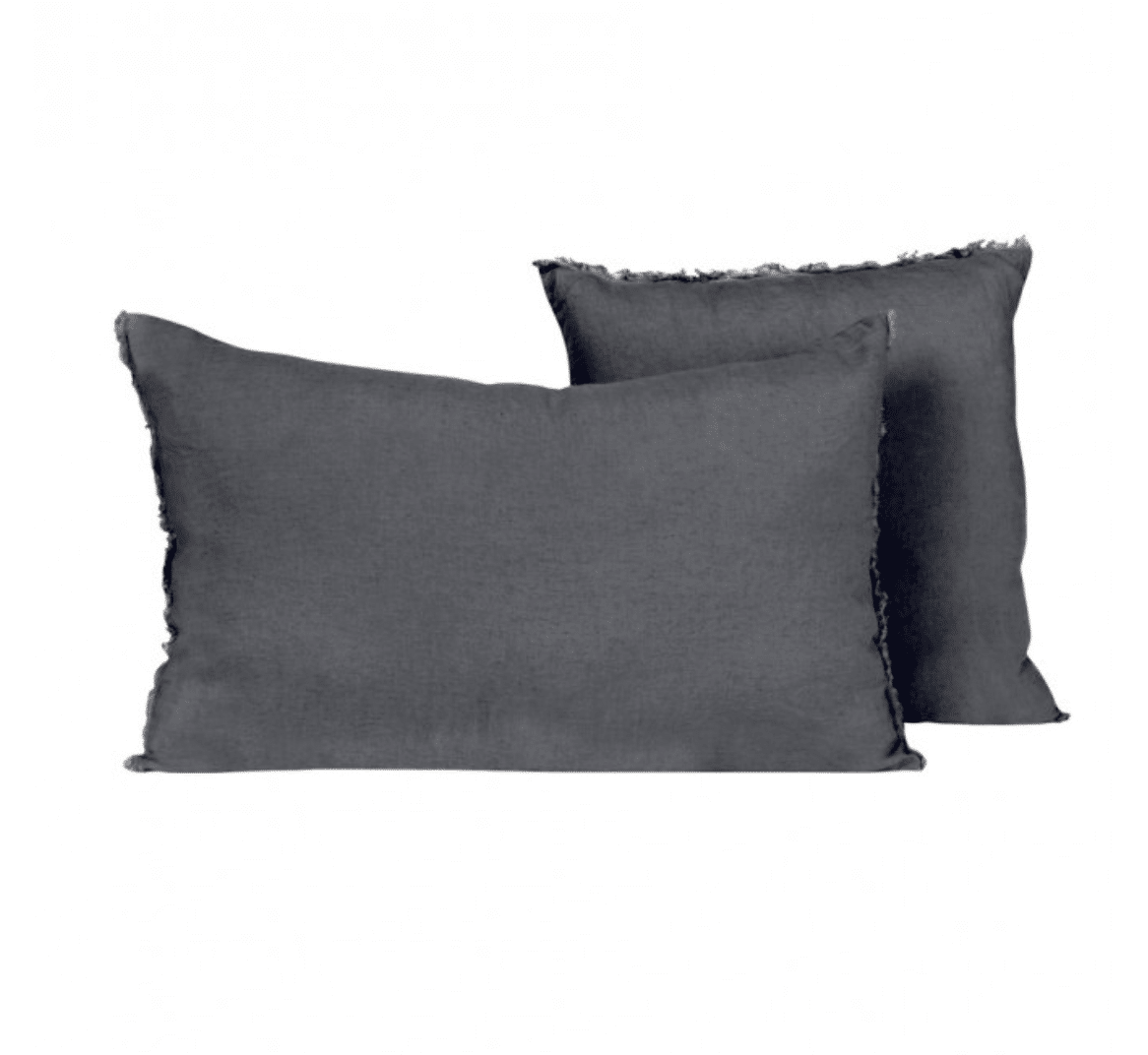 Housse de Coussin Lin Granit VITI, Différentes Tailles | Haomy