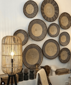 Panier plat africain Tonga, Différentes Tailles | Artisanat Africain