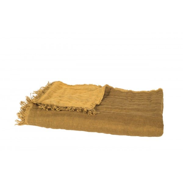 Plaid BAYA Lin Bronze, 135×200 cm | Haomy - Image 2